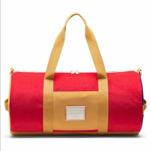 Herschel Sutton colorblock duffle bag NWT